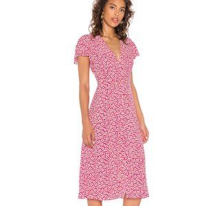 Diane Von Furstenerg Midi Cecilia Dress , Size L